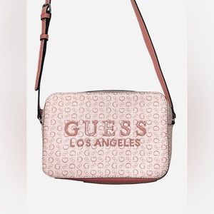GUESS Rodney camera crossbody pink rose purse